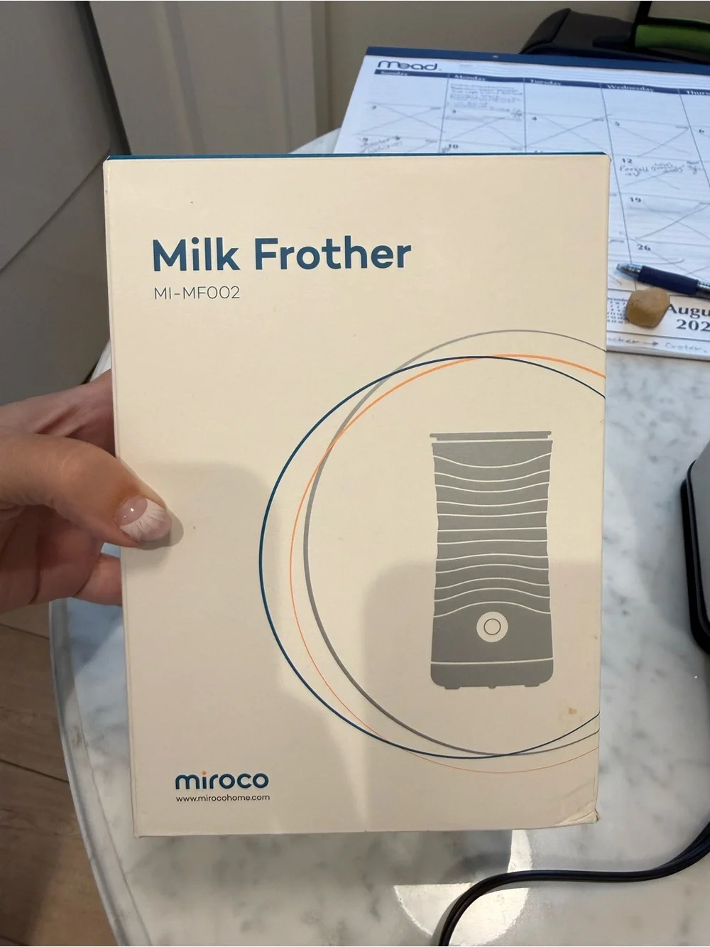 Miroco MI-MF002 Electric Milk Frother & Warmer 500W 120V White 8.1oz